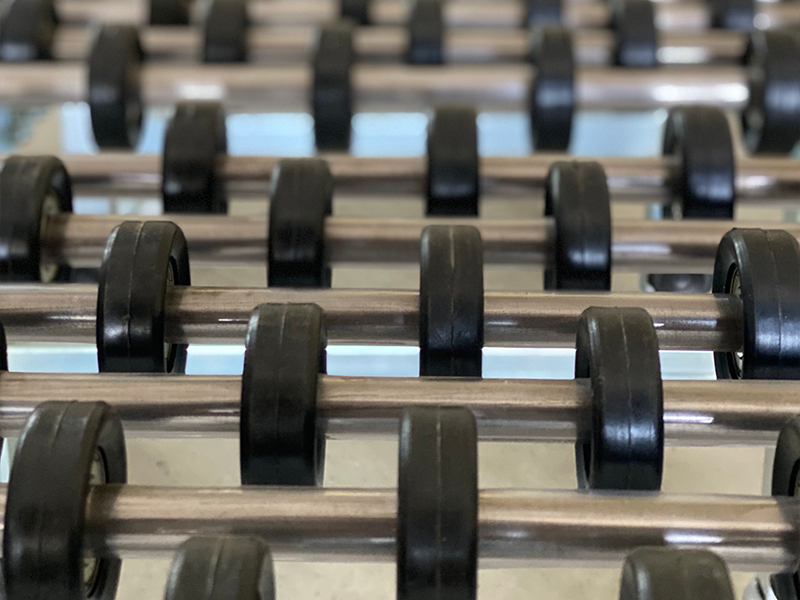 Vista Superior Esteira de Rodízios