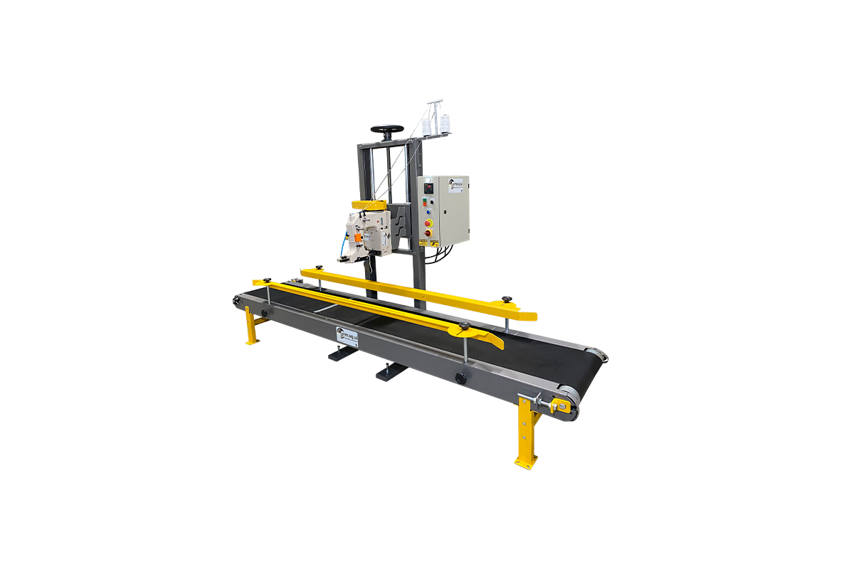 Sistema de Costura Industrial para Fechamento de Sacos Lemaqui